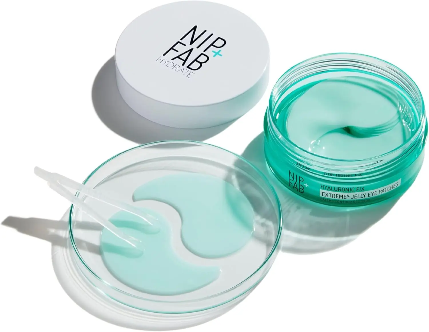 Nip + Fab Jelly Eye Patches for Under Eye, Plumping and Rehydrating, Remove Signs of Tiredness, Instantly Reduce the Appearance of Wrinkles Hyaluronic Nourishing Powder Comfort Skin Care Hyaluronic