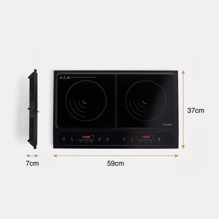 VonShef Dual Induction Hob 2800W【UK SELLER】 5