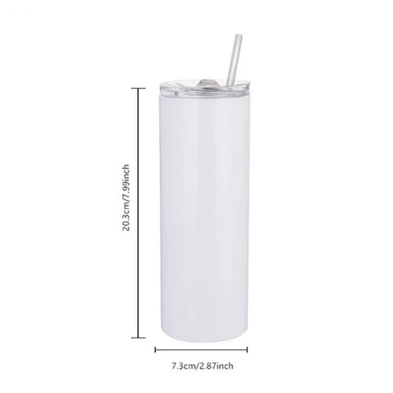 'BILLIE EILISH' 600ML (20OZ) STAINLESS STEEL GLOSSY THERMAL TUMBLER WITH STAINLESS STEELSTRAW. 3