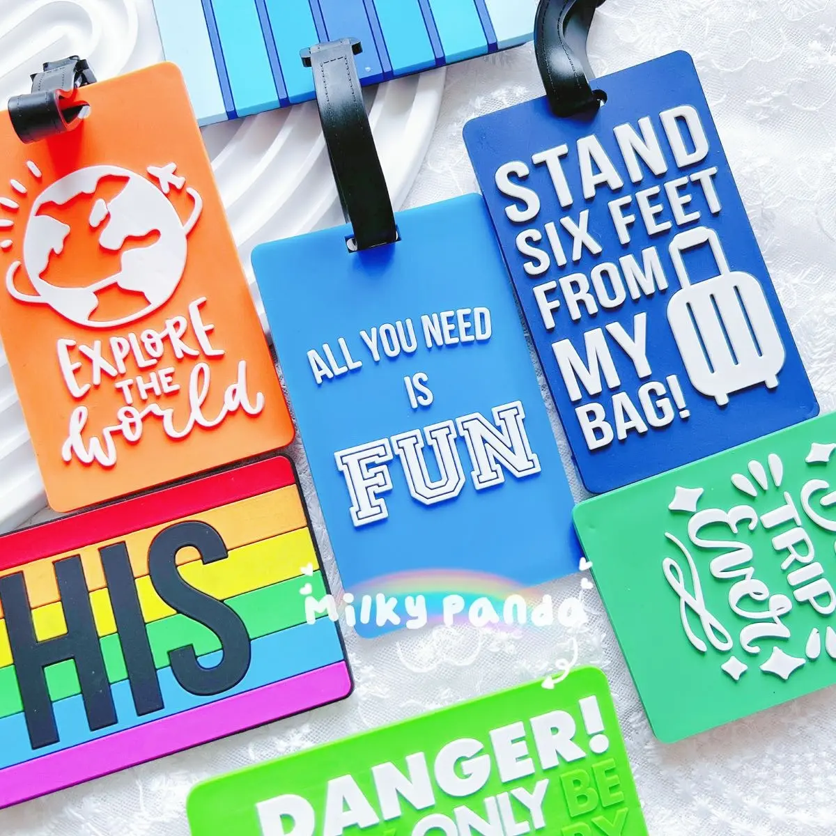 Fun Luggage Tag | Suitcase Tag | Milky Panda