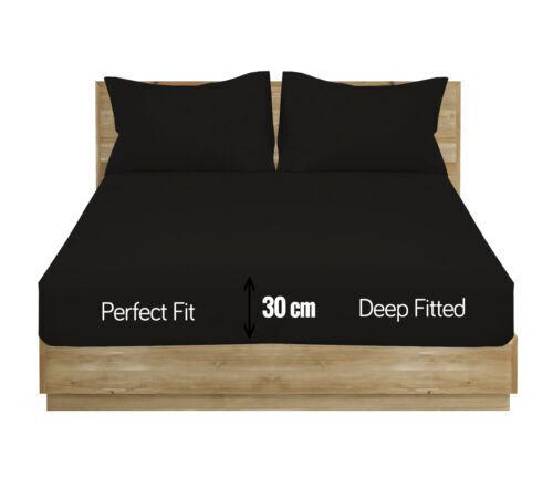 Northern Luxe Extra Deep Elastic 30cm Fitted Bed Sheets - Single/Double/King & SK 4