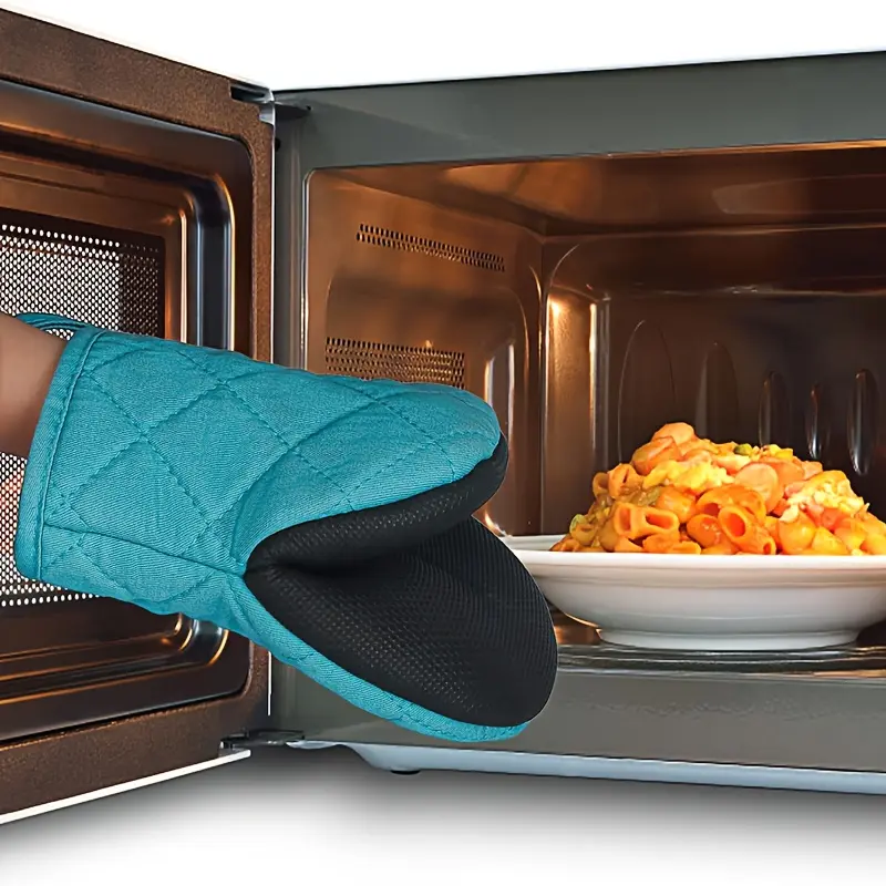 Premium Silicone Oven Mitts for Cooking & Baking - Non-Slip, Heat Resistant, Food Safe - Perfect Gift for Graduation, Juneteenth, Labor Day, Grandparents Day, Earth Day Bakeware 7