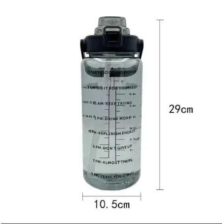 2L Portable Water Bottle Large Capacity Plastic Straw Water Cup Drink Bottle 4