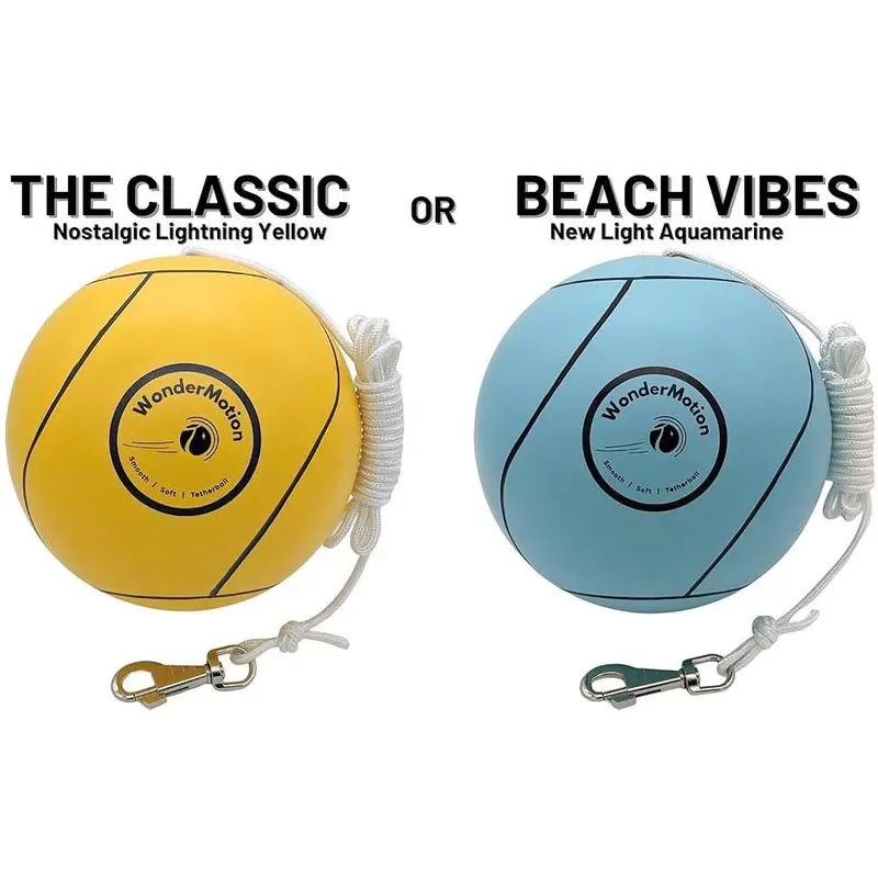 Revive Wonder Tetherball w/360° Swivel Hook | Classic Soft Tetherball for Kids Adults Dogs | Tetherball Set with Tetherball Ball and Rope and Hook | Nostalgic Tether Ball Playground Outdoor Equipment 6