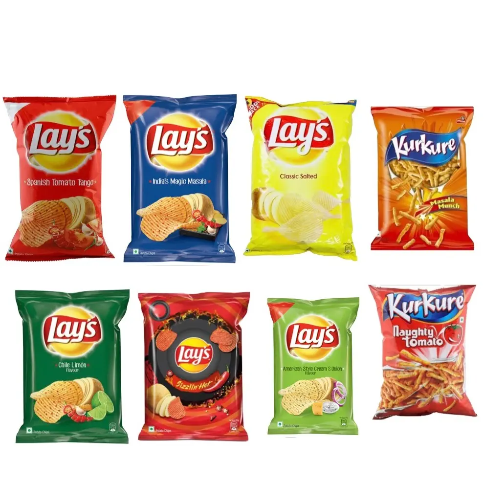 Lays and Kurkure Variety of flavours