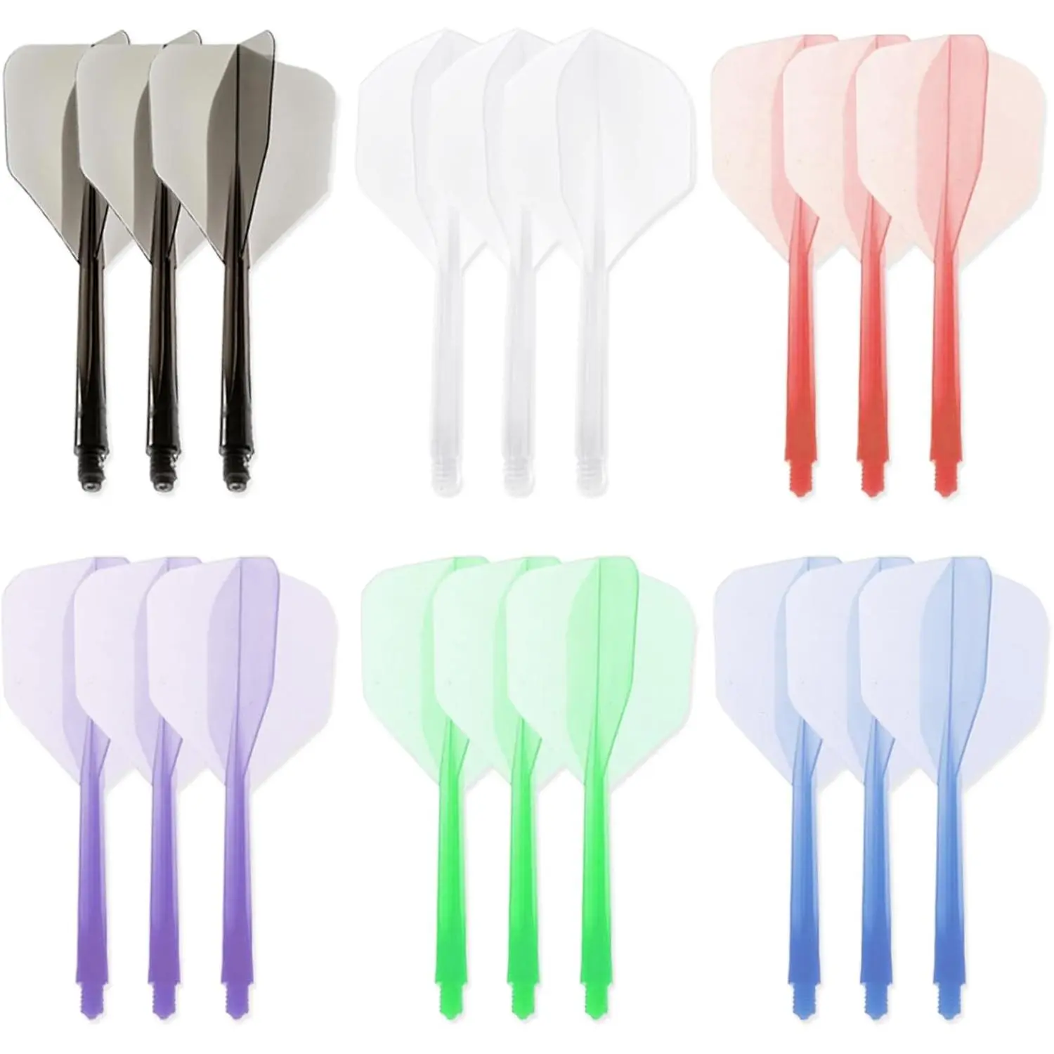 Integrated Dart Shaft and Flights, Darts Accessories Made of One Piece, 2BA Anti Falling Durable Dart Flight Set