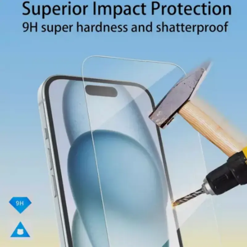 Full Cover Screen Protector for Apple iPhone 15 16 Plus Pro Promax - Easy Install - Protective - Protection 5