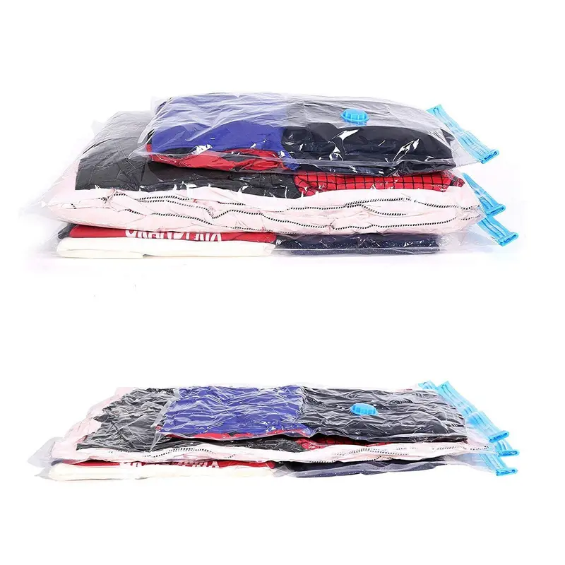 Large Space Saving Storage Vacuum Bags Clothes Bedding Organiser Under Bed Plastic Compression 1