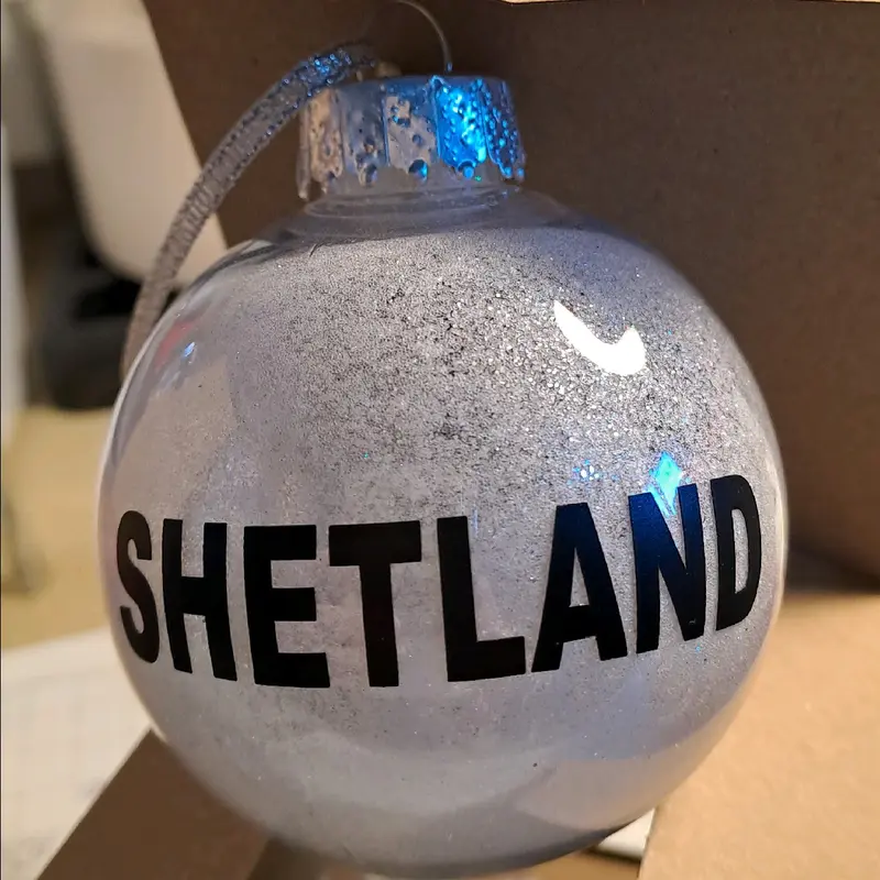 Shetland Bauble for your Christmas Tree. 1