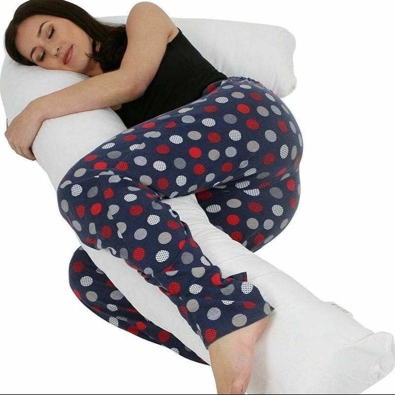 Premium L-Shape Pregnancy Pillow with  Hollow Fibre Filling for Full Body Support pregna cypillow pillows 1