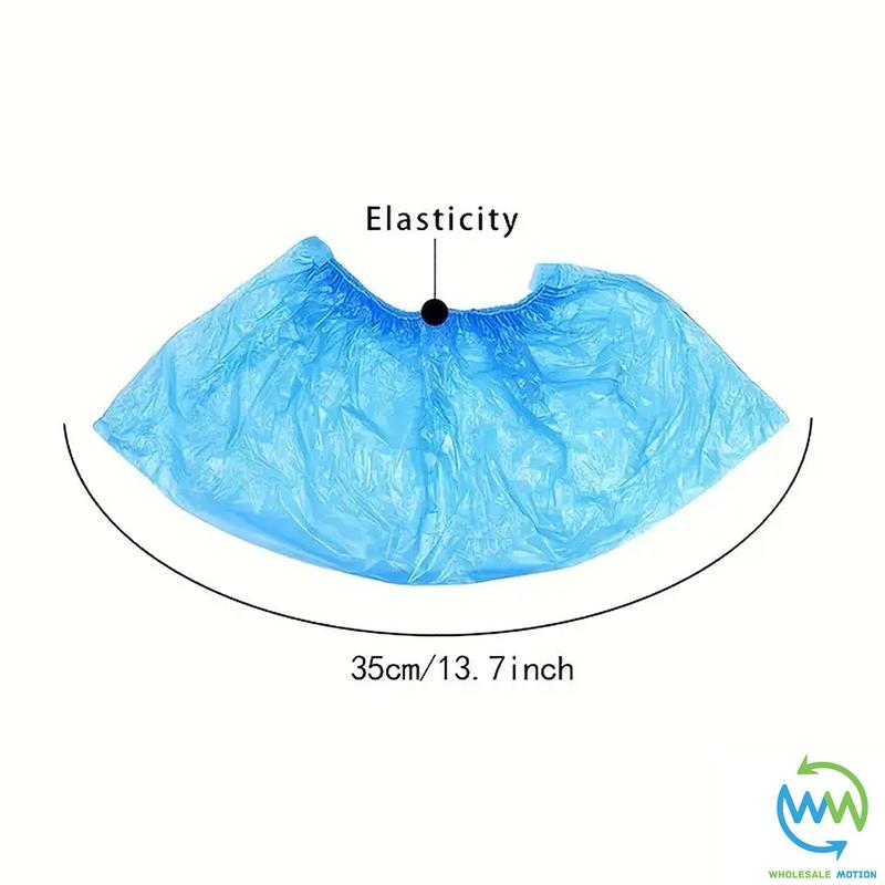 BLUE Shoe PROTECTORS Covers Overshoe DISPOSABLE Plastic Rain WATERPROOF Carpet Shoe PROTECTOR Shoe COVER Shoe COVERS 3