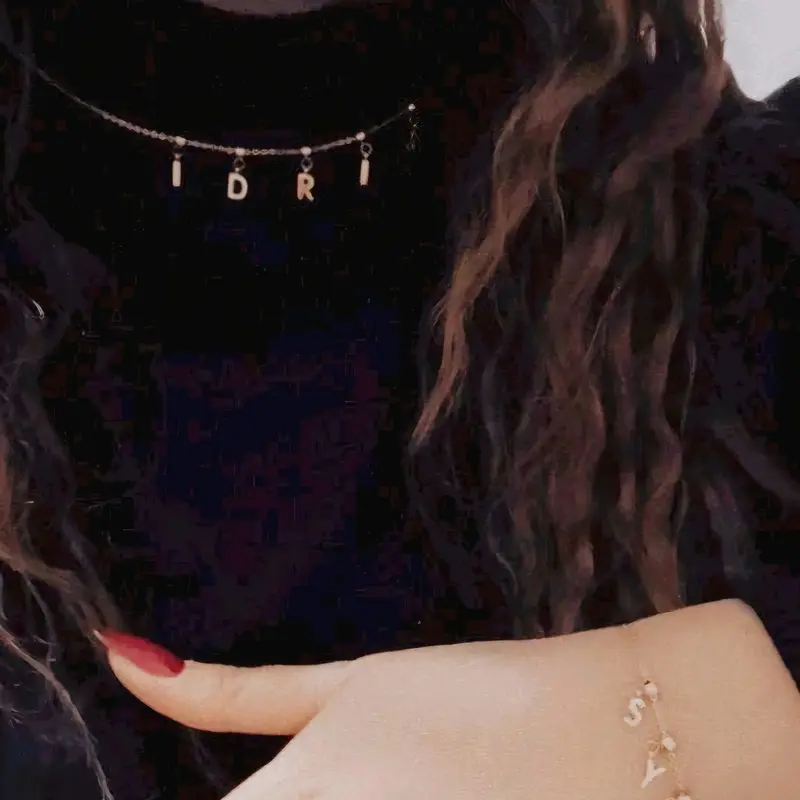 GJ *LETTERS ONLY* Personalised Necklace/Bracelet for Women 1