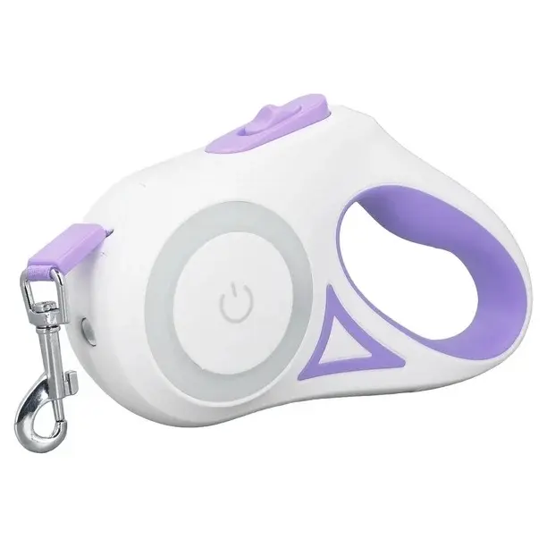 Retractable Led Dog Leash with Led Light and Non-slip Handle, Summer 16 Ft Adjustable Tractor Rope for Night Walks, Dog & Cat Accessories for Large Medium Dogs, Dog Refresher Collar Accessories 2