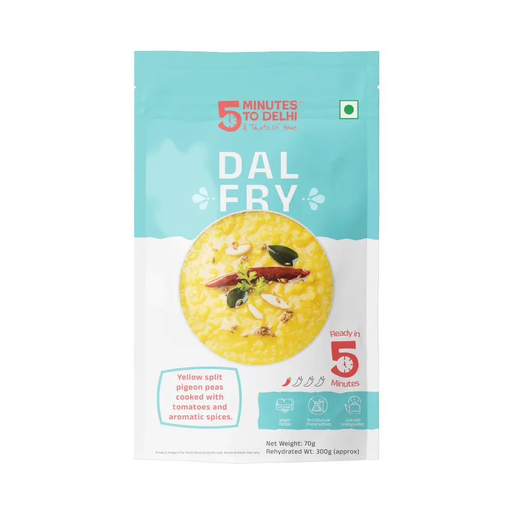 Dal Fry (Comforting, Aromatic Lentil Curry) - Just Add Boiling Water!