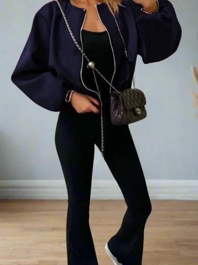 Zip Up Bomber Jacket Jackets & Coats Womenswear One size UK8-14 2