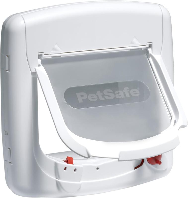 PetSafe, Deluxe Magnetic Cat Flap, Selective Entry, 4 Way Locking, White 0