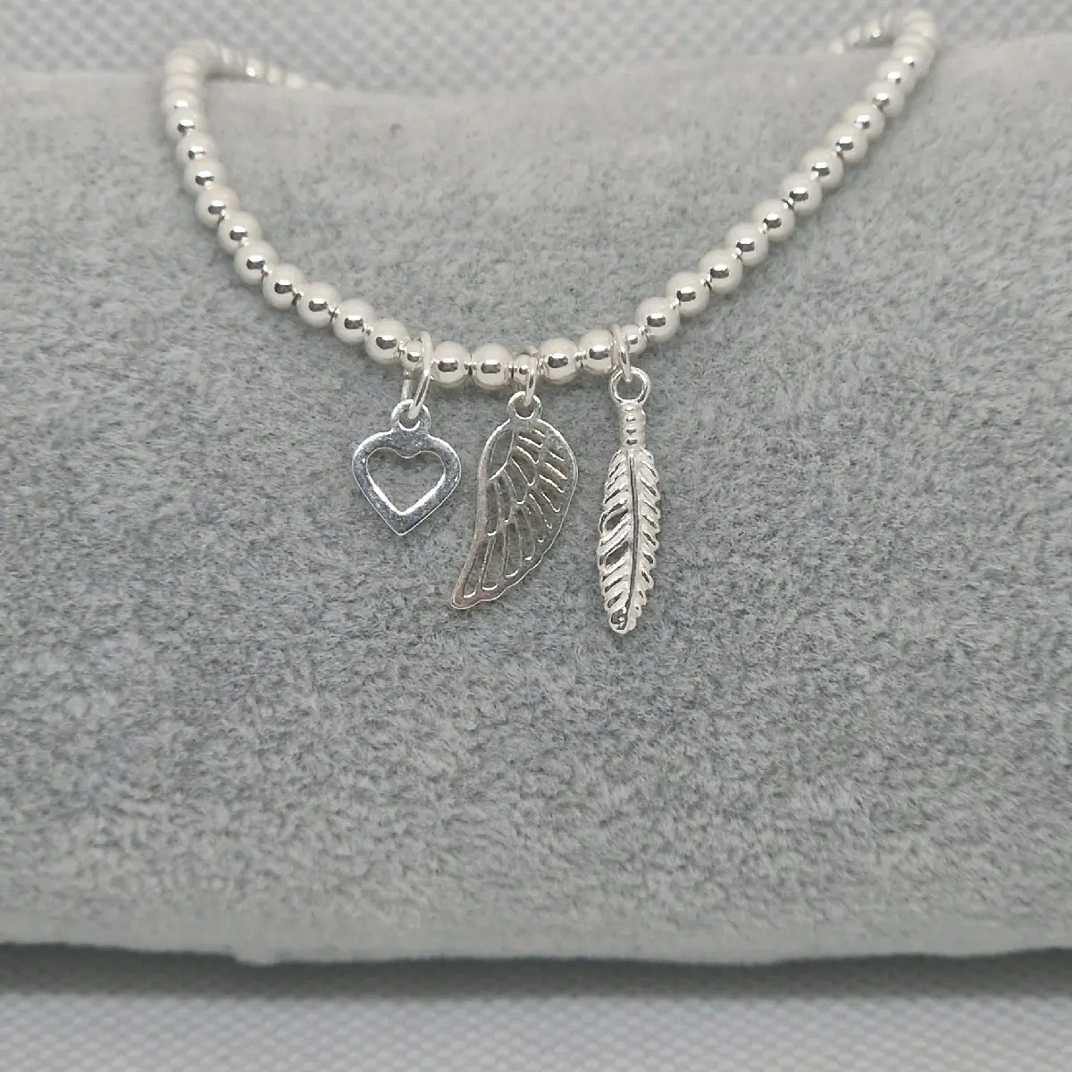The 'loved one' sterling silver charm bracelet