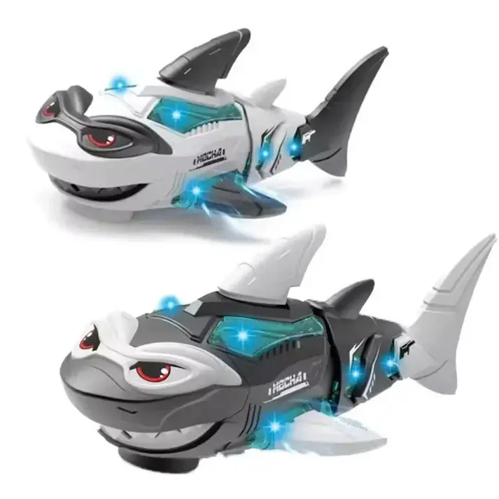 Electric Shark Mechanical Sharks Toy with Light and Sound for Kids - Perfect Christmas or Birthday Gift