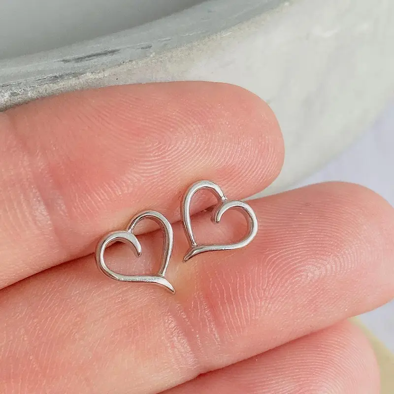 Sterling Silver Wedding Earrings - Wishing You Love, Laughter & Happily Ever After 3