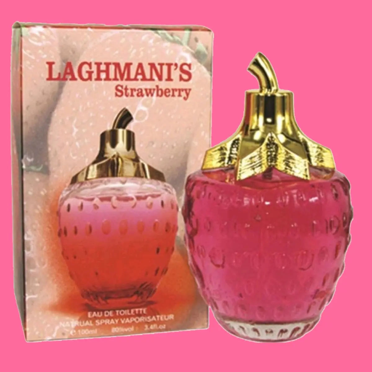 Fine Pefumery Laghmani's Sweet Strawberry Fruity Scented Womans Perfume Fragrance Gift for Her EDP 85ml