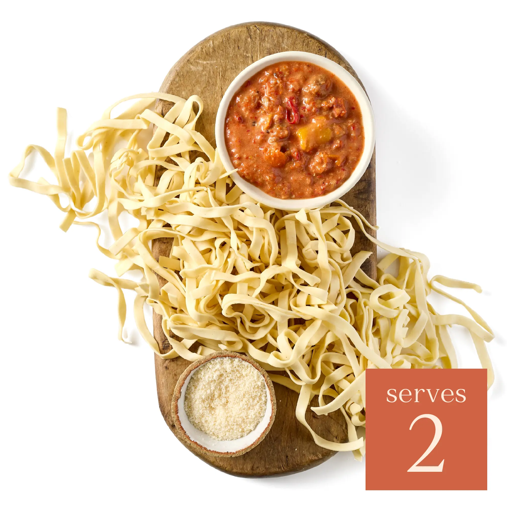 Pasta Evangelists Nduja Sauce with Tagliatelle Kit for 2