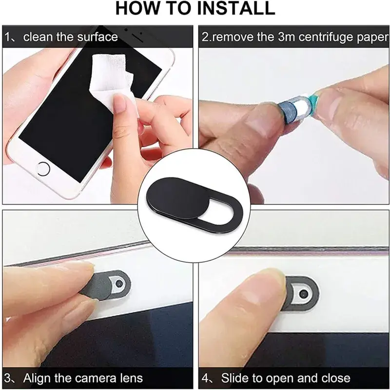 Webcam Cover Shutter – Slider Camera Cover for Tablets, Laptops, PCs & Mobile Devices 3