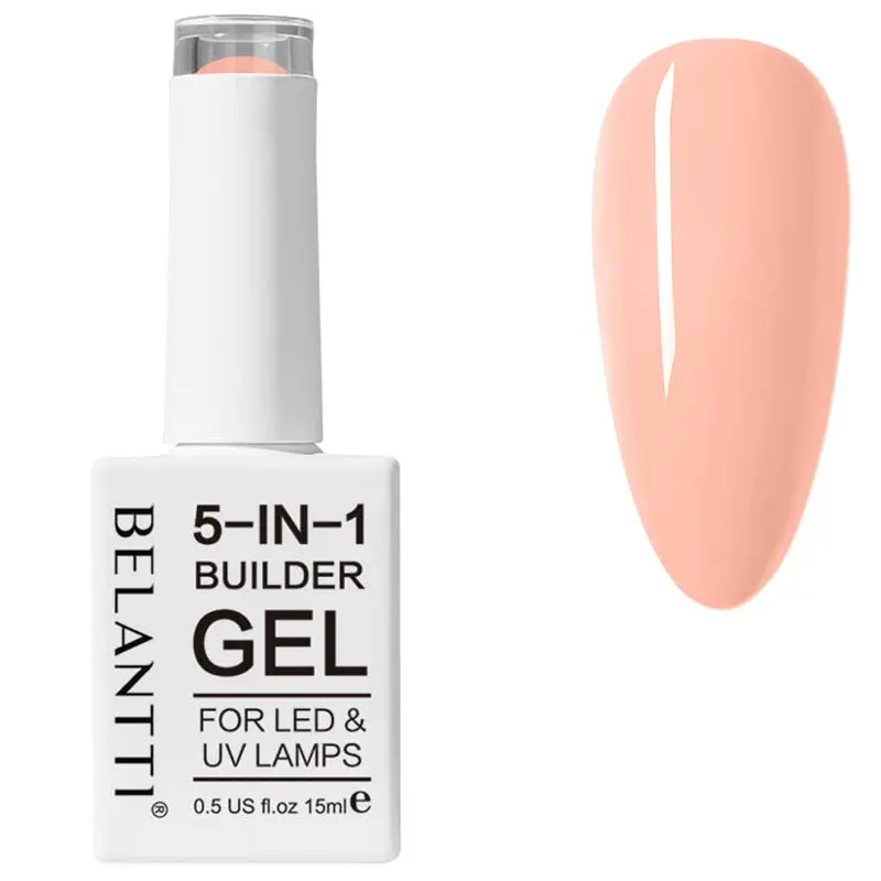 Belantti 5-in-1 Builder Gel UV LED Varnish Polish Multi Use Art Deco Strengthens Glues Nail Nail Care Cosmetic 1