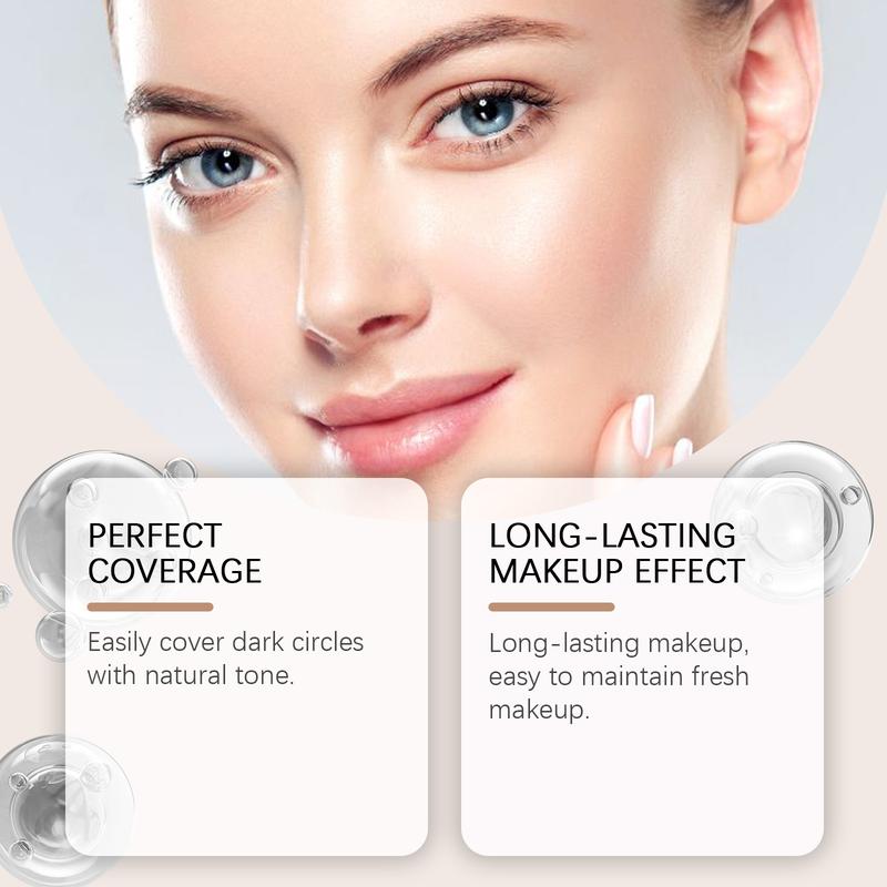 Product Introduction of Colored Clay CC Undereye Corrector, Colored Clay Under Eye Corrector, Color Corrector for Dark Circles, Seamless Conceal Hydrating Under Eye Corrector Concealer with Brush 4