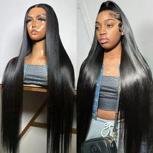 36 Inch 13x6 Lace Front Wigs Human Hair 180 Density Straight Human Hair Wigs Pre Plucked 13x6 Frontal Lace Straight 6x4 Glueless Wigs Human Hair For Women