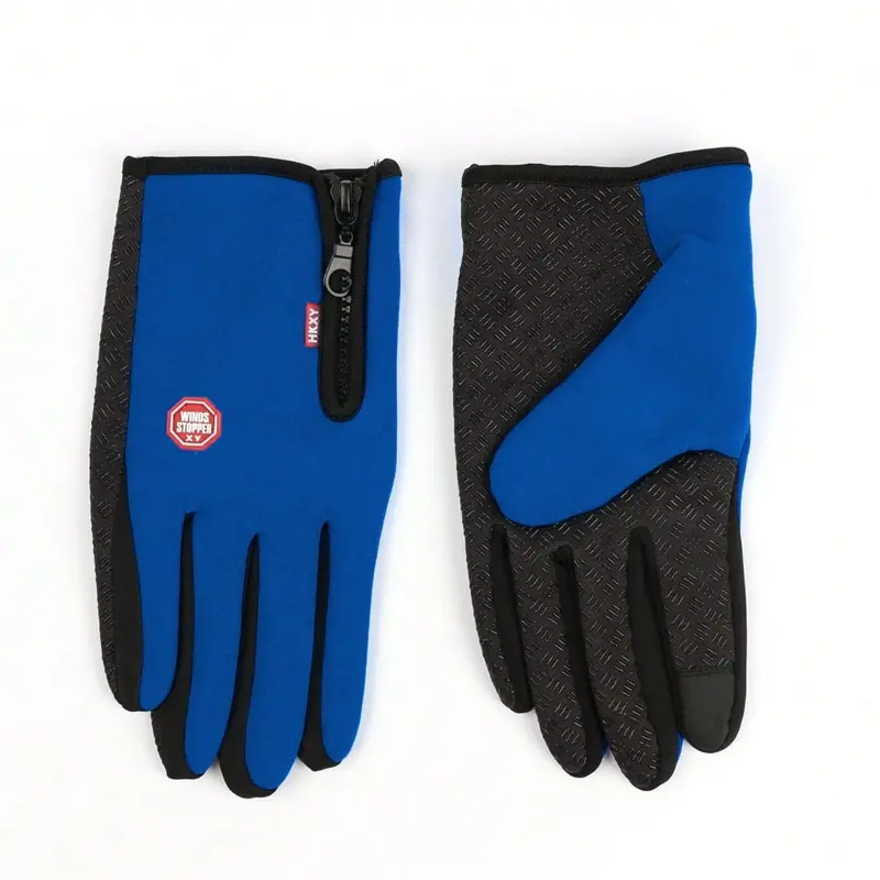2* Pair Mens Womens Fleece Cycling Gloves Windproof Waterresistant Winter Outdoor Warm Gloves 0
