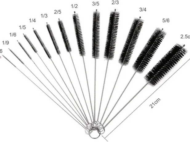 Bottle Cleaning Brushes, 13 Pcs Tube Brush Nylon Bottle Pipe Cleaner Set for Bottle Glasses Straw Cleaning 3