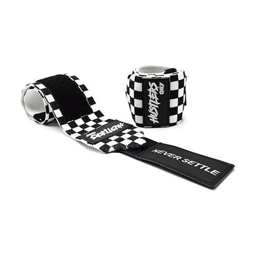 Hustlers Only Weightlifting Wrist Wraps for Wrist Support to Reduce the Wrist Pain 18 Inch Wrist Straps for Powerlifting, Strength Training, and Gym Training Ideal for Men and Women 3