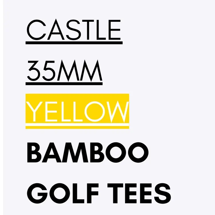 Bamboo Golf Tees 35mm | Green Castle Tees 4