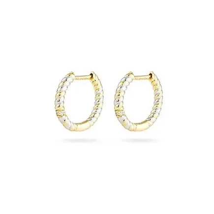 Plot Twist Mixed Metal Hoop Earrings