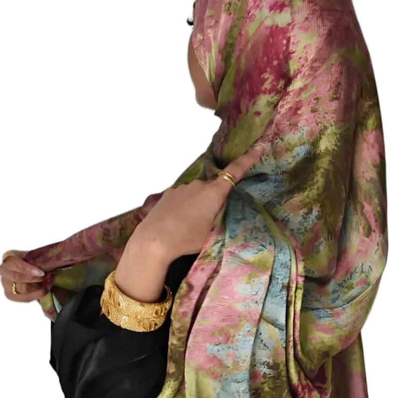 Luxe Modal Non Slip Ombre Marble Hijab Headscarf 0