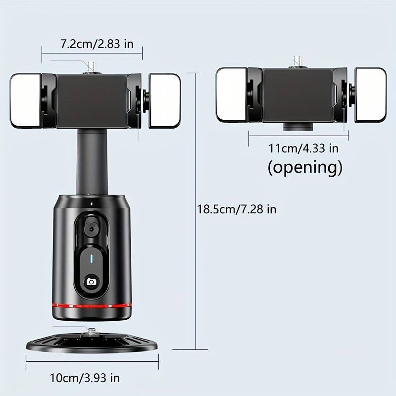 Product Introduction of Upgrade Version Of The Seventh Generation Automatic AI Tracking Gimbal With 360° Follow-up, Face Tracking, Fill Light, And Stabilization 3