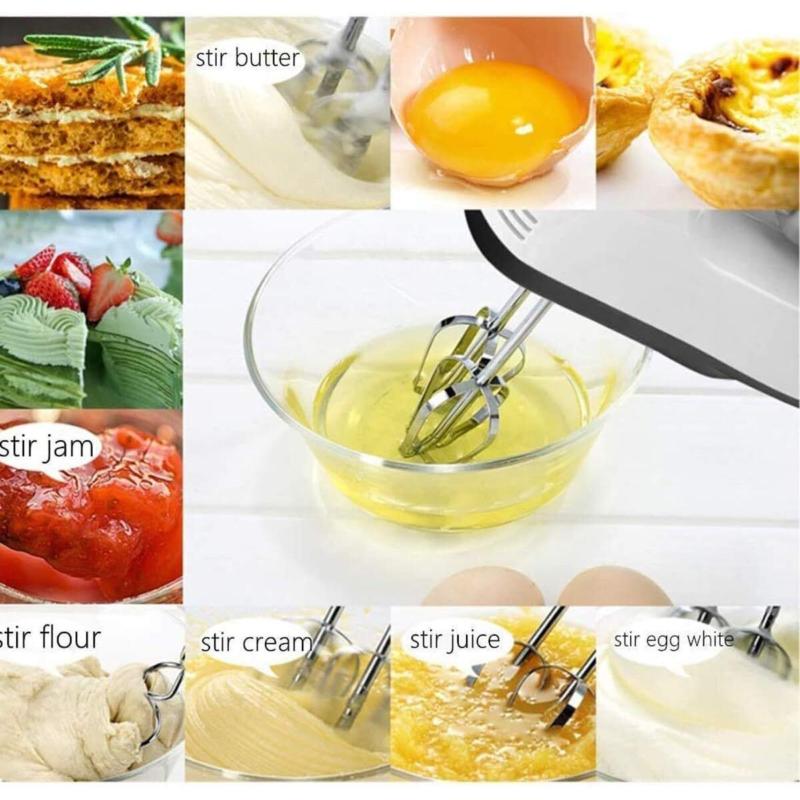 7 Speed Electric Hand Hero Mixer Electronic Handheld Whisk Food Blender Egg Cake 7