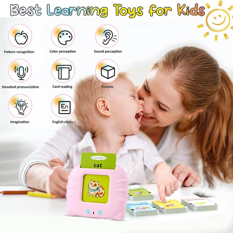 Talking Flash Cards Toy for Children and Toddlers (224 words), Words Sensory Preschool Toy for Speech Therapy & Early Communication for kids, Interactive & Educational Learning Toys 7