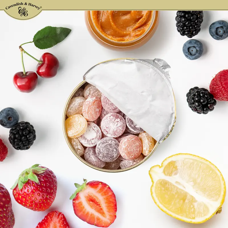 Cavendish & Harvey Premium Hard Candy Variety Pack | 5 Pack | 175g-200g Tins Sweet Snack hard  candy 4