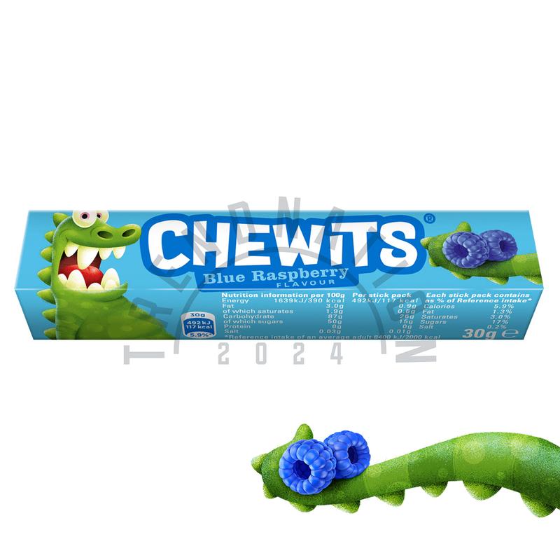 Product Introduction of Chewits Stick Chews | Blue Raspberry, Fruit Salad, Strawberry, Cola or Cherry - Choose Pack | Chewy Candy Sweets 16