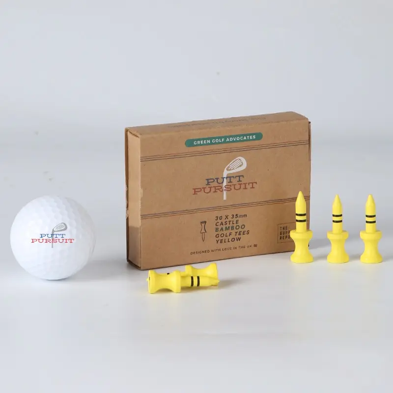 Bamboo Golf Tees 35mm | Green Castle Tees 0