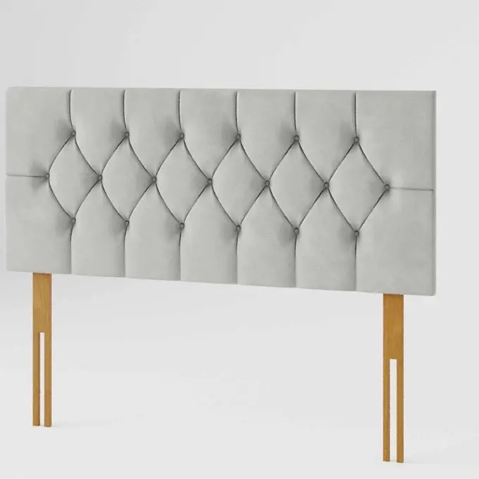 Luxury Designs Divan Bed Headboard Elegant Chesterfield Plush Velvet 24" Height Padded Lined Headboard - All Colors and Sizes 0