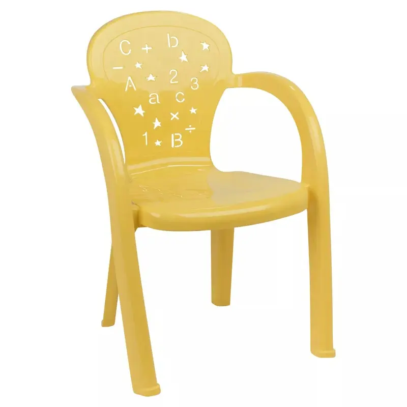 2Pc Coloured Plastic Kids Chairs Stackable Nursery Indoor Outdoor Party Garden Play 3