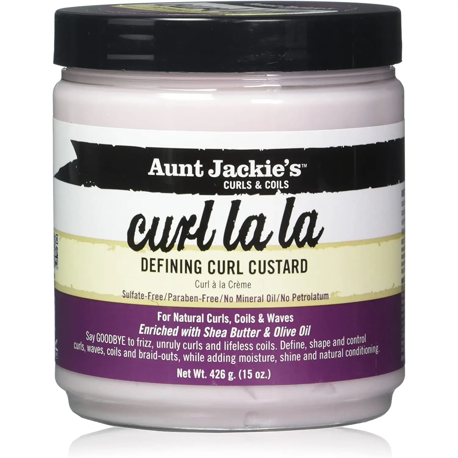 Aunt Jackie's Curl La La Defining Curl Custard Jar (426 g / 15 oz) by Aunt Jackie's
