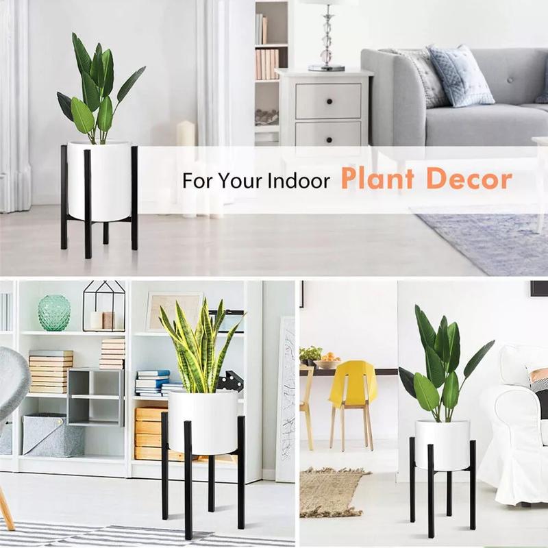 DOLMO 2 in 1 Adjustable Plant Stand Pot Plant Holder Metal Rack Outdoor Indoor Garden Plant Shelf 3