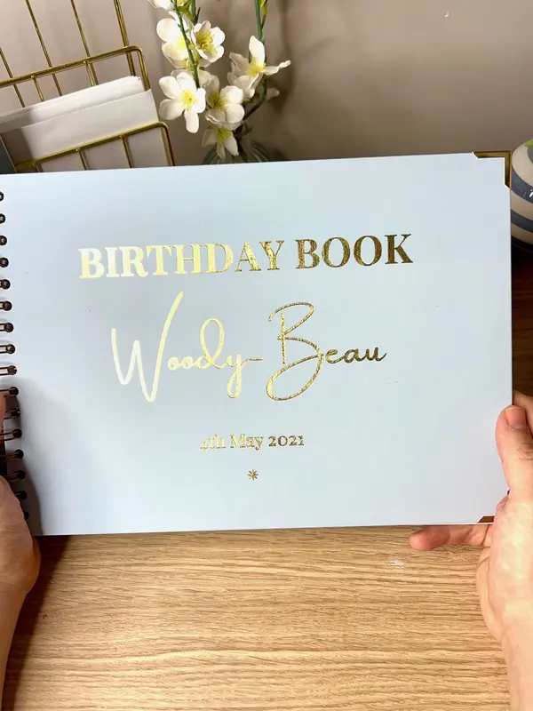 Isla & Boe Enchanting Birthday Memories Book - Personalized Keepsake for Baby's First Birthday 4