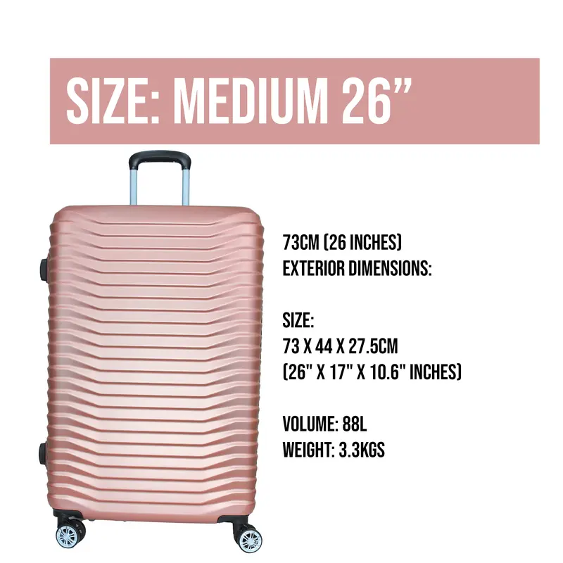 3-Piece Expandable Hardshell Luggage Set – Lightweight Durable ABS+PC Suitcases with 360° Spinner Wheels, TSA-Approved Combination Lock, Scratch-Resistant Finish, Push-Button Telescopic Handle, Detachable Wheels, Cross Belt Interior – 20”/26”/28” 6