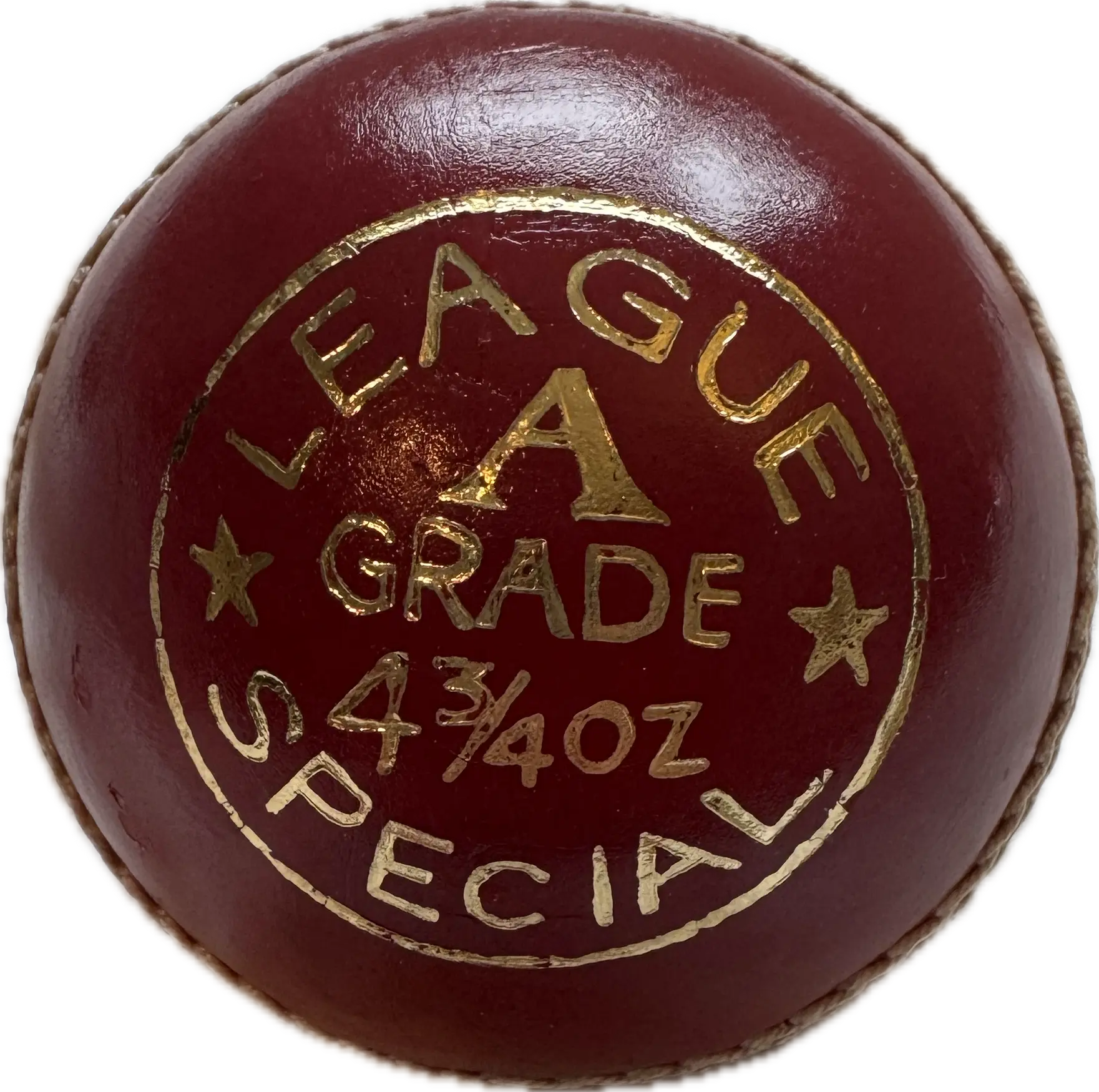 OX29 Junior Red League Special 'A' Grade 4 3/4 oz 135 grams Match Cricket Ball conforming to MCC Regulations