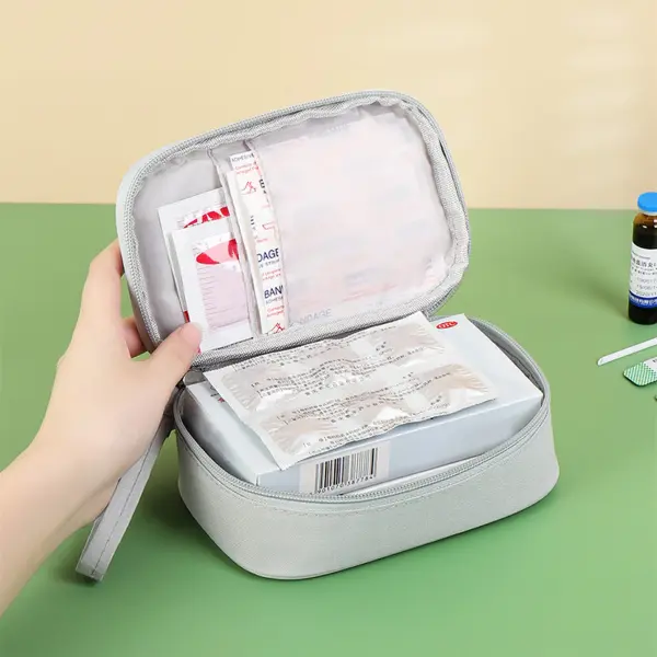 Large Capacity Portable Medicine Storage Bag for Family First Aid 2