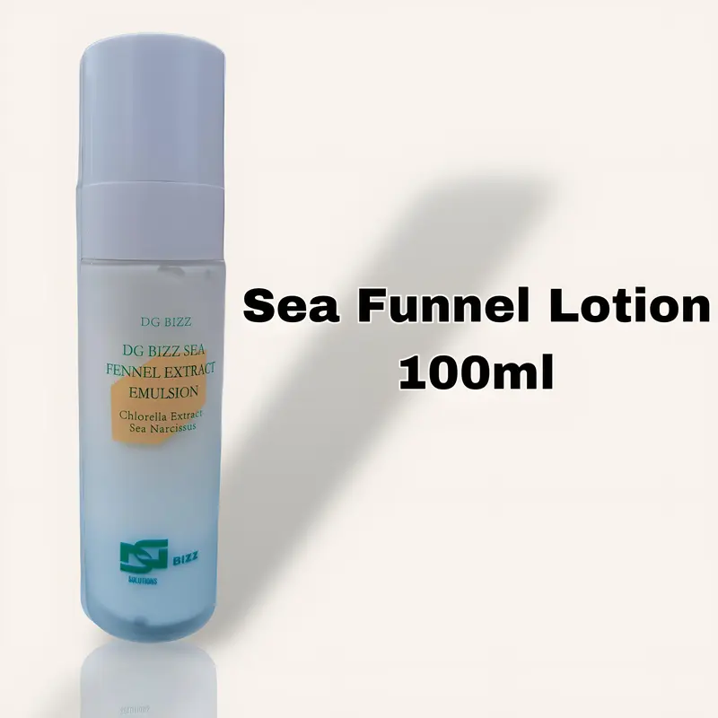DG BIZZ Sea Fennel Skincare Set: Facial Cleanser, Serum, Toner, Firming Eye Cream, Lotion, Cream Body Care Hyaluronic Kit Organic Skin Repair 5